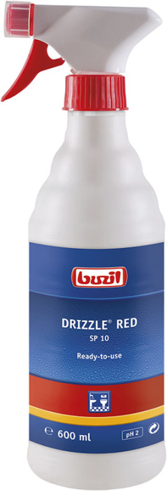 SP-10 Drizzle Red для хромированных поверхностей и ухода за санузлом,  BUZIL