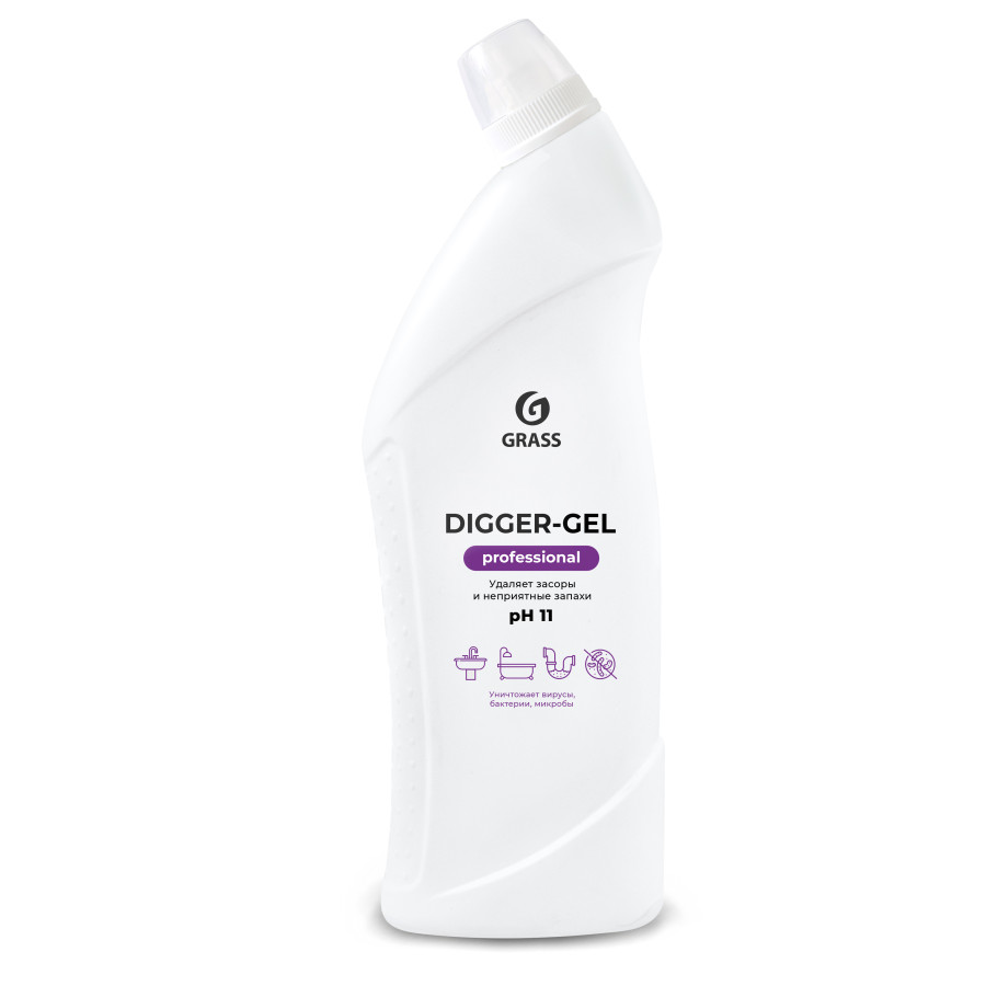 Digger-gel Professional для прочистки канализационных труб, Grass